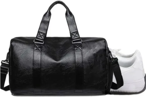 Bolsa deportiva de piel sintética de 16 y 20 pulgadas para gimnasio, bolsa de viaje de 16 pulgadas, 25 L, 35 L, bolsas de lona deportivas con