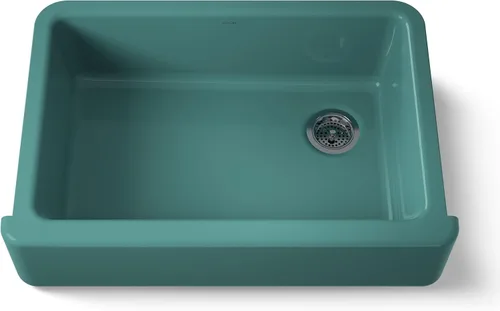 Miniatura 63 de KOHLER Whitehaven® K-6427-42 - Fregadero de cocina empotrado de 35-3/4 pulgadas, autorecortable, Smart Divide, Grande/Mediano con Delantal alto