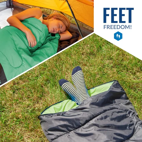 Miniatura 7 de VENTURE 4TH Saco de dormir para mochileros – XXL, tamaños dobles e individuales – Saco de dormir ligero para clima cálido y frío para adultos, niños
