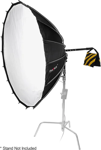 Miniatura 8 de Fotodiox DLX - Caja de luz parabólica de enfoque de 56 pulgadas con anillo de velocidad Bowens – 56 pulgadas (55.1 in) enfocable y plegable