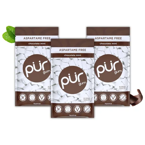 Miniatura 9 de PUR Gum Chicle sin Aspartamo 100% Xilitol Chicle con sabor natural a canela, 55 piezas (paquete de 1)
