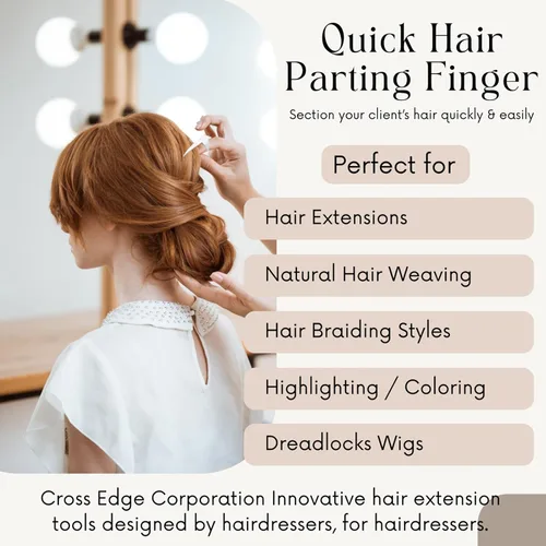 Miniatura 2 de Anillos profesionales para separar y seccionar el cabello, herramientas de acero inoxidable para trenzar el cabello, para rastas duraderas, pelucas