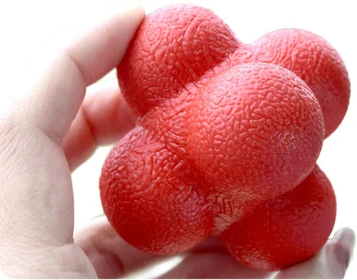 Miniatura 3 de AIRLAXER Bola de reacción, pelota de entrenamiento de coordinación ojo-mano, 2.83 pulgadas, naranja