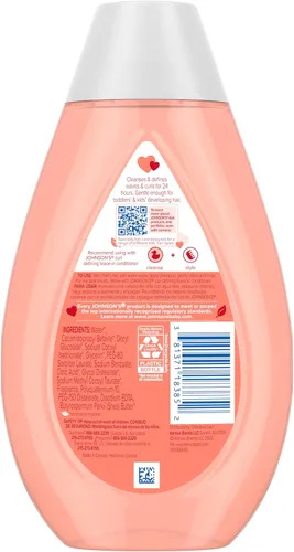 Miniatura 9 de Johnson's - Champú definidor de rizos para niños con manteca de karité, limpia, suaviza el encrespamiento y define ondas y rizos durante 24 horas