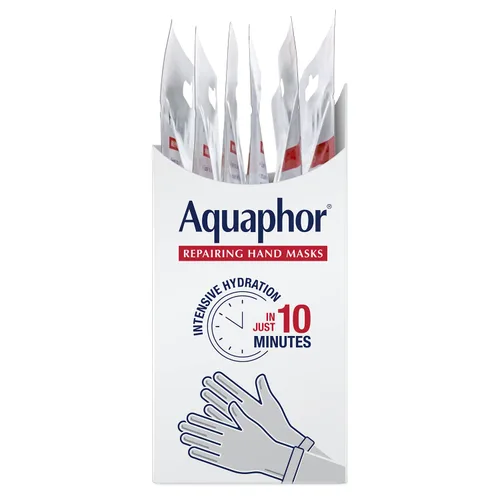 Miniatura 12 de Aquaphor Mascarillas reparadoras de manos, guantes hidratantes para manos secas, hidratante para piel seca con aceite de aguacate y manteca