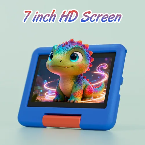 Miniatura 5 de Tablet para niños, tableta Android de 7 pulgadas para niños, 4GB RAM 32GB ROM expandible hasta 1TB, tabletas para niños pequeños con control Azul