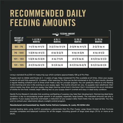 Miniatura 9 de Purina Pro Plan Alimento seco para cachorros de raza grande, fórmula de pollo y arroz, bolsa de 18 libras