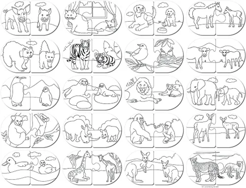 Miniatura 6 de MasterPieces Juegos para niños - Juego educativo de rompecabezas a juego de animales - Juego para niños y familia - Ríe y aprende