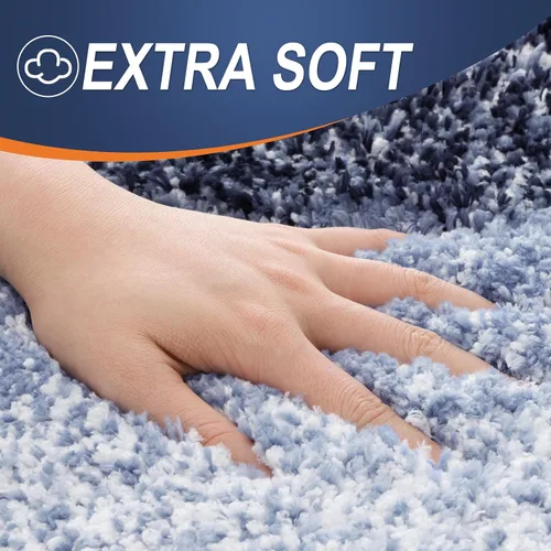 Miniatura 5 de OLANLY Juego de 2 alfombras de baño y alfombras de baño ombré, tamaño de alfombra de baño 24 x 16 pulgadas y alfombra de baño de 30 x 20 + 24 x 20