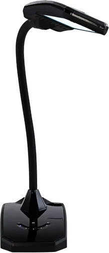 Miniatura 9 de 360 Lighting Ricky - Lámpara de mesa de escritorio minimalista moderna con puerto de carga USB, cuello de cisne LED, altura ajustable, 13.75