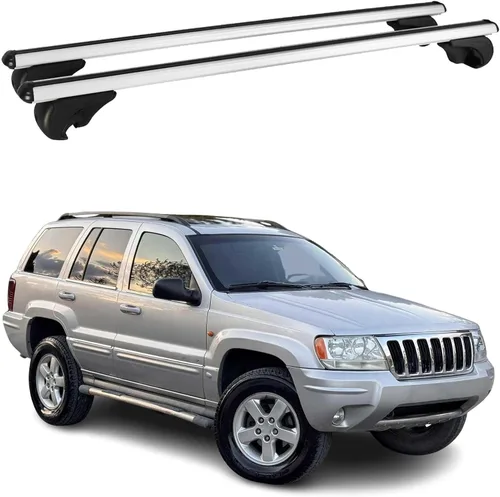 Miniatura 13 de OMAC USA - Barras portaequipajes con cerradura para portaequipajes de aluminio, 2 piezas para Jeep Grand Cherokee 1992-2001