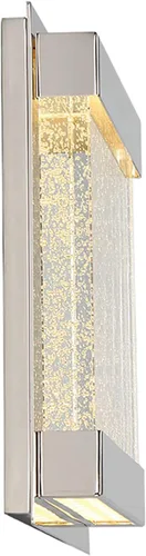 Miniatura 5 de WAC Lighting dweLED, aplique de pared LED cuadrado mítico 3000K en níquel pulido