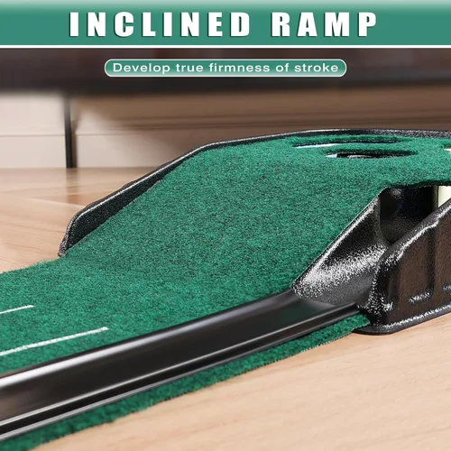 Miniatura 7 de CHAMPKEY Golf Putting Green Indoor - Advanced Guides Golf Putting Mat - Enhance Putting Accuracy and Challenge