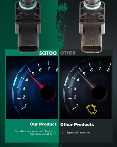 Miniatura 5 de SCITOO Sensor de presión absoluta del colector MAP 05149174AB para Ram para 1500 2013-2018, para Jeep para Wrangler 2012-2017 para Grand Cherokee