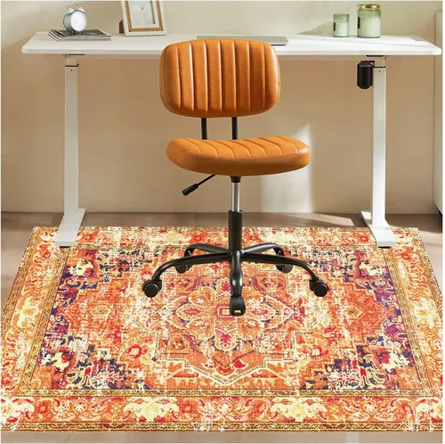 Miniatura 16 de Tapete para silla de oficina para suelo de madera dura, 36 x 48 pulgadas, tapete antideslizante para silla de escritorio para suelos duros, alfombra