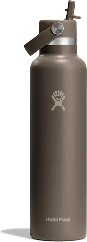 Miniatura 22 de Hydro Flask Botella de agua – Acero inoxidable aislado – Tapa flexible con pajita de boca estándar, antiderrames, a prueba de fugas y recargable