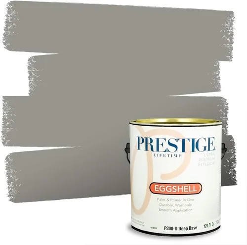 Miniatura 146 de PRESTIGE Paints - Pintura interior e imprimación en uno, 1 galón, cáscara de huevo, pimienta envejecida