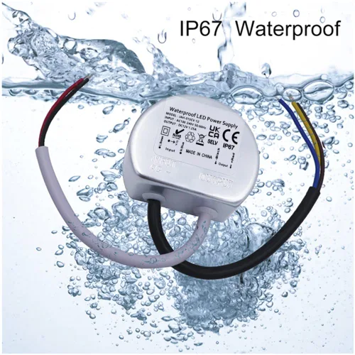 Miniatura 2 de Cheopha Transformadores de 120 V a 12 V Controlador LED compacto de 15 W, fuente de alimentación LED de 12 V IP67 impermeable para tira de luz LED