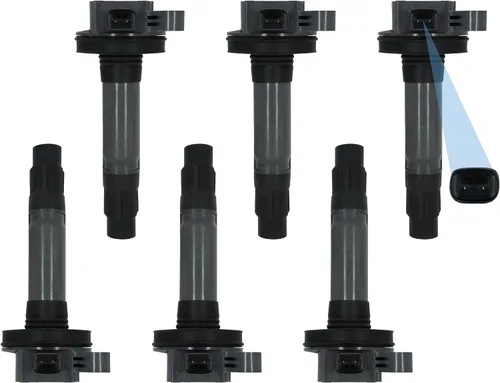 Miniatura 36 de Marsram Paquete de bobinas de encendido UF247 y bujía de iridio doble 4503 compatible con Toyota 2000-2008 Corolla 2000-2005 MR2 Spyder Celica