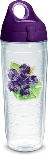 Miniatura 21 de Tervis Vaso aislado de doble pared Tropical Hibiscus Collection hecho en Estados Unidos mantiene las bebidas frías y calientes, 16 onzas, 4