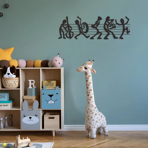 Miniatura 6 de Aimery Decoración de pared musical – Esculturas de banda de música y notas musicales – Soporte de pared para sala de estar, dormitorio – Regalo