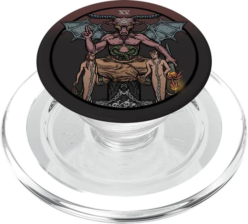 Miniatura 9 de El diablo Tarot Card Baphomet Halloween gótico de bruja satánica PopSockets intercambiables PopGrip