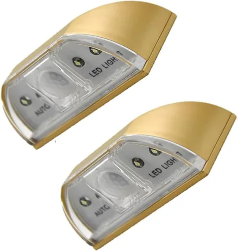 Miniatura 12 de Lámpara de luz de ojo de cerradura con batería PIR infrarrojo IR inalámbrico sensor automático detector de movimiento de puerta con 4 bombillas LED