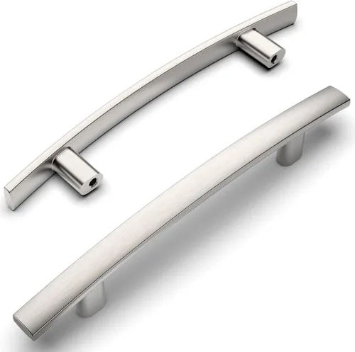 Miniatura 21 de Amerdeco - Paquete de 10 tiradores de oro cepillado de 3 pulgadas (76mm) para armarios de cocina, herrajes para gabinetes, tiradores de cocina