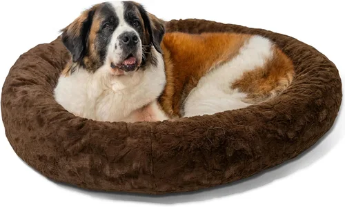 Miniatura 30 de Best Friends by Sheri - The Original Calming Donut - Cama calmante en forma de dona para perros y gatos - Pelo corto, gris, S, 23 x 23 pulgadas Gris