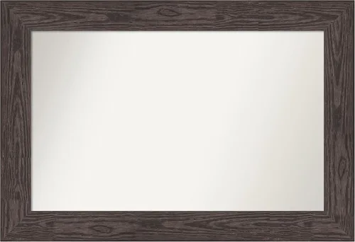 Miniatura 236 de Amanti Art Espejo personalizado, espejo de baño negro puente, espejo de pared o espejo de tocador de baño sobre el fregadero (26 x 26 pulgadas)