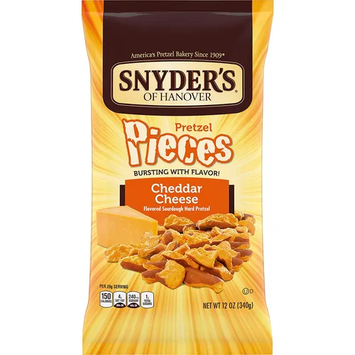 Miniatura 4 de Snyder's of Hanover Piezas de pretzel de queso cheddar, 11.25 onzas (2 bolsas)