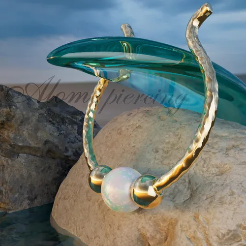 Miniatura 3 de Fake Opal Septum Rings