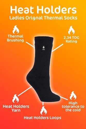 Miniatura 5 de HEAT HOLDERS Calcetines Térmicos, Original para Mujer, Talla de EE.UU