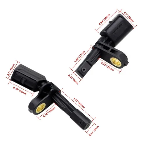 Miniatura 3 de SecosAutoparts Sensor de velocidad de rueda ABS delantera y trasera para VW Golf Beetle CC Jetta Passat Bora Fit para Audi TT Fit para Seat Leon