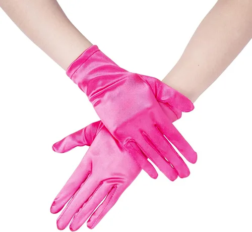 Miniatura 3 de JISEN Guantes de terciopelo satinado de los años 20 para mujer, formal, boda, banquete, fiesta, boda, ópera, manopla colorida