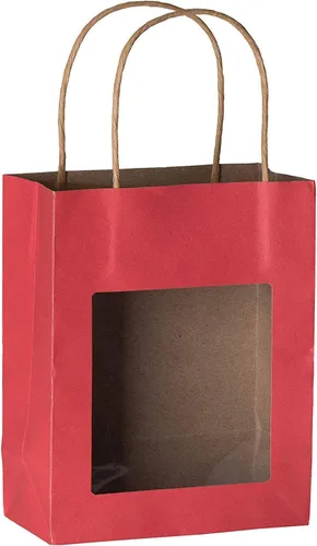 Miniatura 6 de Bolsa de regalo de papel Kraft con ventana