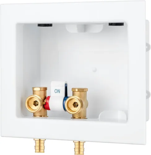 Miniatura 12 de Caja de salida para lavadora CPVC de 1/2 pulgada, válvula de control único, entrada de entrada de 1/2 pulgada, accesorio de tubería de CPVC de 1/2