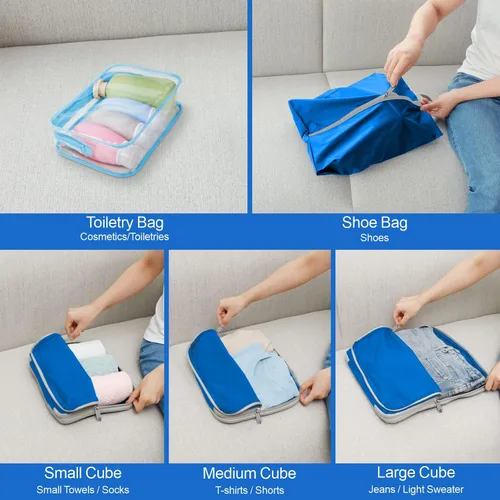 Miniatura 9 de Cambond Compression Packing Cubes for Suitcases - Packing Cubes for Travel Bags Luggage Organizers Travel Essentials Compression Cubes for Carry on