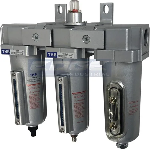Combinación de filtro de coalescencia en línea de grado industrial de 3 etapas y secador de aire desecante con cuencos de metal para equipo de