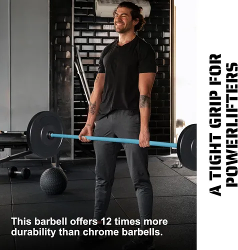 Miniatura 2 de Tribe WOD Olympus - Barra de pesas y barra de pesas, duradera, a prueba de flexiones para hombres y mujeres, barra de levantamiento de pesas