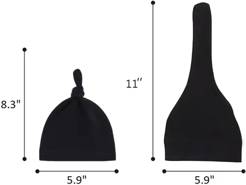 Miniatura 5 de Gorro de punto ajustable de algodón suave y lindo para bebé unisex