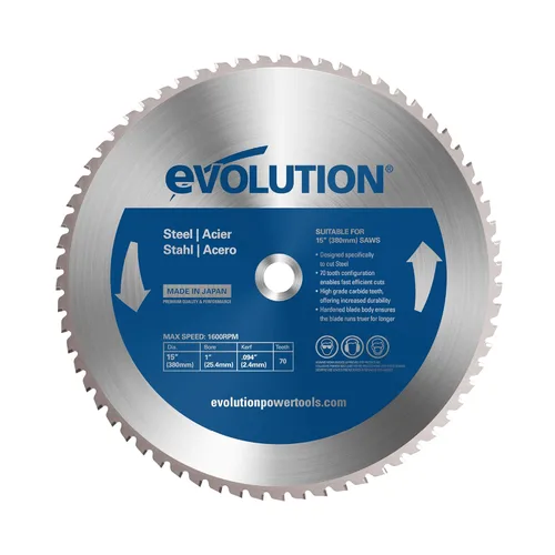 Miniatura 25 de Evolution 14BLADESS Cuchilla de acero inoxidable de 90 dientes de 14" Cuchilla de sierra TCT para Evolution S14CPS, S15CPS, S355MCS, S355CPSL