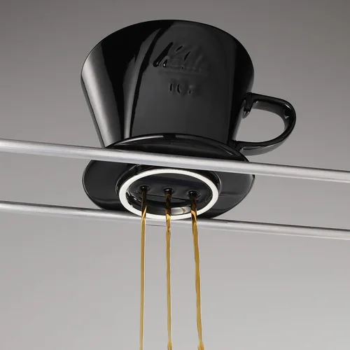 Miniatura 2 de Kalita Gotero de café de cerámica (negro) para 2-4 tazas (#02005)