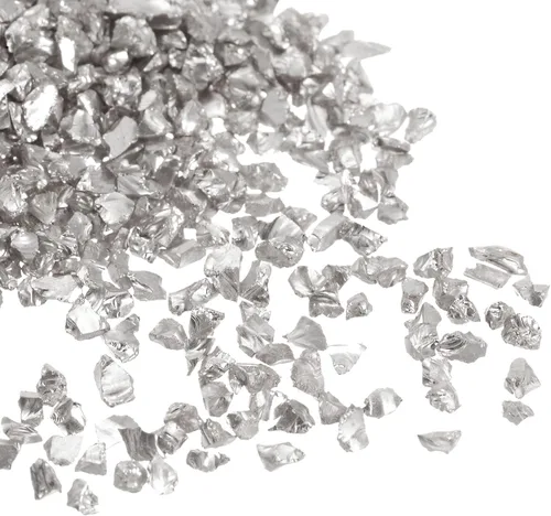 Miniatura 7 de HARFINGTON Chips de vidrio triturado de 3.53 oz/3.55 onzas, 0.039 in-0.118 in, vidrio metálico irregular con purpurina para manualidades, relleno