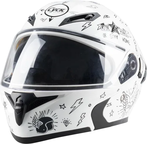 Miniatura 7 de Casco integral para hombres y mujeres adultos con protector solar ahumado Un pequeño pirata