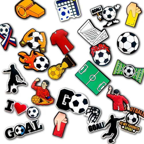Miniatura 3 de Dijes deportivos para decoración de zuecos, accesorios para hombres de béisbol, sóftbol, fútbol, baloncesto, fútbol, accesorios