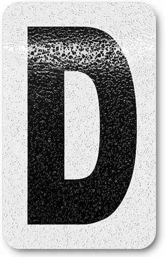 Miniatura 67 de Despegar y pegar individuales, números y letras de aluminio reflectantes, se adhiere al hormigón, madera, metal, azulejos, ladrillo, vidrio