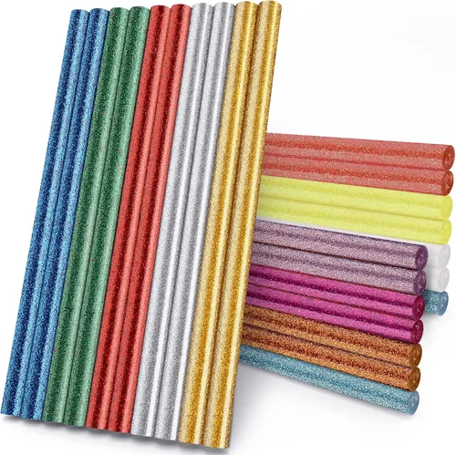 Miniatura 12 de Manarty - 24 barras de pegamento caliente blancas de tamaño completo, 24 unidades de 0.43 pulgadas de diámetro x 8 pulgadas de largo para Blanco