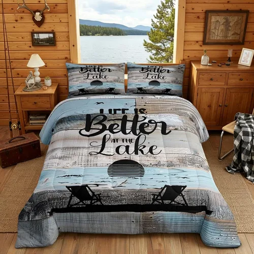 Miniatura 43 de Erosebridal Juego de edredón de ancla náutica, juego de ropa de cama con brújula oceánica, tamaño individual para niños, adolescentes y adultos