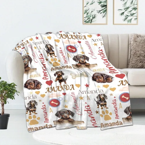 Miniatura 17 de Manta de Golden Retriever - Manta de franela suave y forro polar para perros para amantes de mascotas, mujeres, niños, niñas - 40" x 30